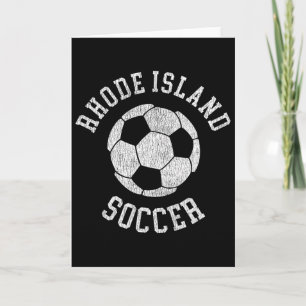 Rhode Island Fußball Retro abgenutzt 90er Jahre Vi Karte