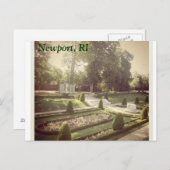 Rhode Island Gardens Postkarte (Vorne/Hinten)
