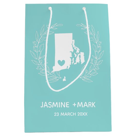 Rhode Island-Gastgeschenke Hochzeiten Mittlere Geschenktüte