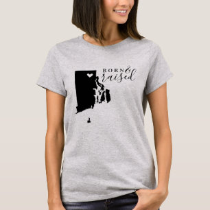 Rhode Island Geboren und Aufgewachsen State Tee