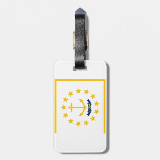 Rhode Island Gepäckanhänger (Rückseite vertikal)
