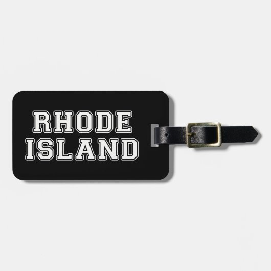 Rhode Island Gepäckanhänger (Vorderseite horizontal)