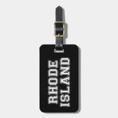 Rhode Island Gepäckanhänger (Vorderseite vertikal)