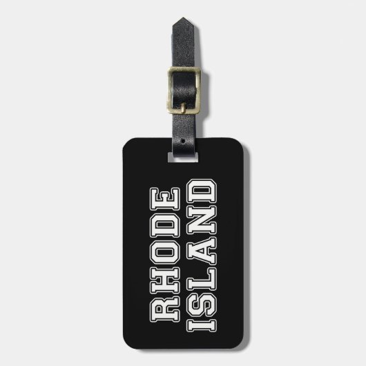 Rhode Island Gepäckanhänger (Vorderseite vertikal)