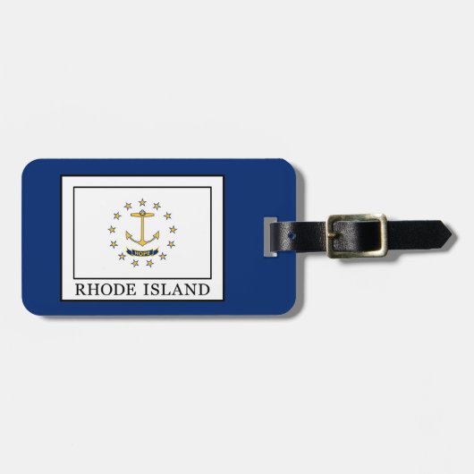 Rhode Island Gepäckanhänger (Vorderseite horizontal)