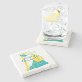 Rhode Island Getränk-Untersetzer Steinuntersetzer (Seitenansicht)