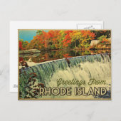 Rhode Island Greetings Postkarte (Vorne/Hinten)