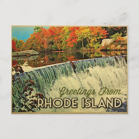 Rhode Island Greetings Postkarte (Vorderseite)