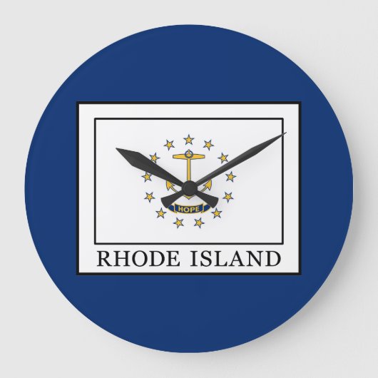 Rhode Island Große Wanduhr (Vorderseite)