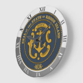 Rhode Island Große Wanduhr (Winkel)