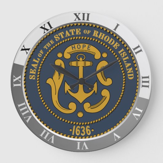 Rhode Island Große Wanduhr (Vorderseite)