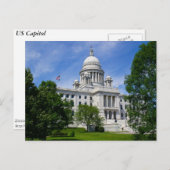 Rhode Island Hauptstadt Postkarte (Vorne/Hinten)