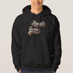 Rhode Island Heimatstaat USA 70er Jahre Vintage Re Hoodie