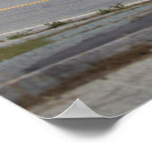 Rhode Island Highway am Ozean Poster (Ecke)