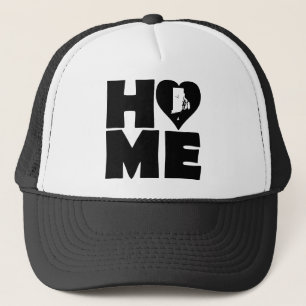 Rhode Island Home Heart State Ball Cap Truckerhut Truckerkappe