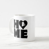 Rhode Island Home Heart State Tasse oder Reisebech (Vorderseite Links)