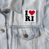 RHODE ISLAND - "ICH LIEBE RI" "ICH LIEBE RHODE BUTTON (Beispiel)