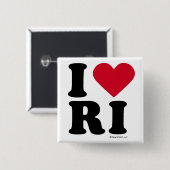 RHODE ISLAND - "ICH LIEBE RI" "ICH LIEBE RHODE BUTTON (Vorne & Hinten)