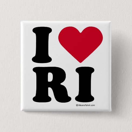 RHODE ISLAND - "ICH LIEBE RI" "ICH LIEBE RHODE BUTTON (Vorderseite)