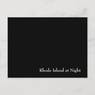 Rhode Island in der Nacht Postkarte