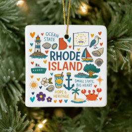 Rhode Island Individuelle Familienreise Weihnachte Keramikornament