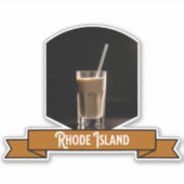 Rhode Island Kaffeemaschine Aufkleber (Vorderseite)