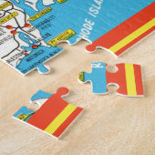 Rhode Island Karte 11 x 14 Puzzle (Seite)