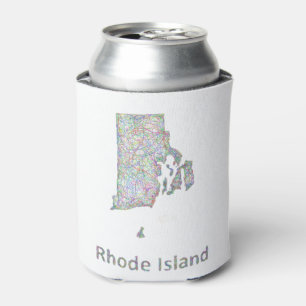 Rhode Island Karte Dosenkühler