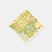 Rhode Island Karte Postkarte Serviette (Ecke)