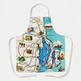 Rhode Island Karte Schürze