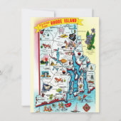 Rhode Island Karte Umzugsankündigung (Vorderseite)