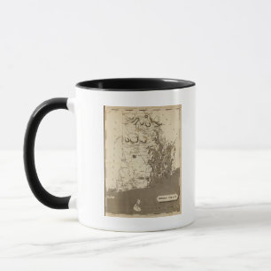 Rhode Island Karte von Arrowsmith Tasse