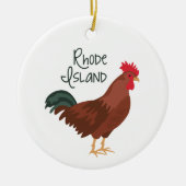 Rhode Island Keramik Ornament (Vorne)