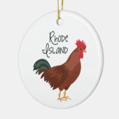 Rhode Island Keramik Ornament (Links)