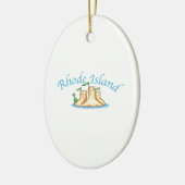 Rhode Island Keramik Ornament (Links)
