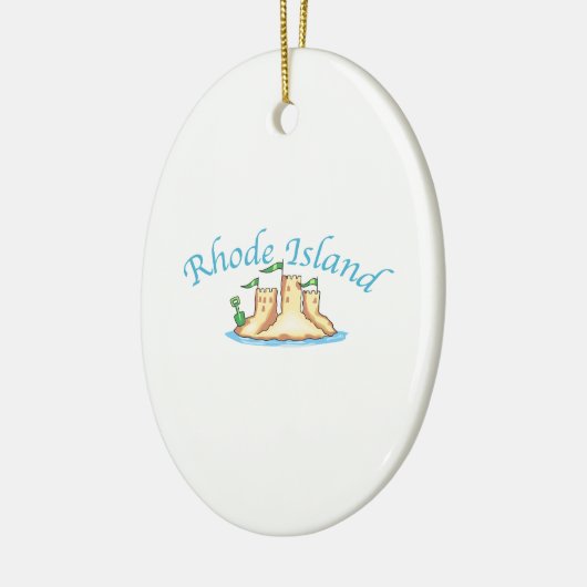 Rhode Island Keramik Ornament (Links)