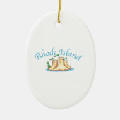 Rhode Island Keramik Ornament (Vorne)