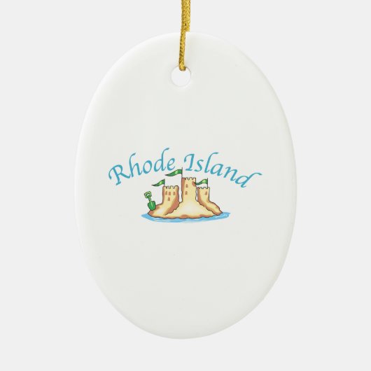 Rhode Island Keramik Ornament (Vorne)