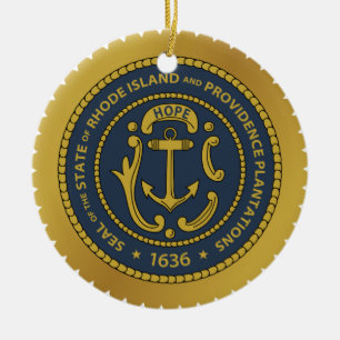 Rhode Island* Keramik Weihnachtsschmuck