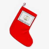 Rhode Island Kleiner Weihnachtsstrumpf (Vorderansicht (hängend))