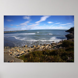 Rhode Island Klippen-Wasserlandschaft Poster