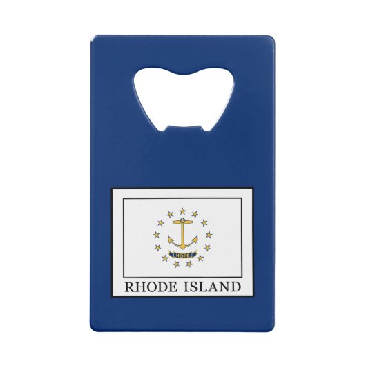 Rhode Island Kreditkarten Flaschenöffner (Vorderseite)
