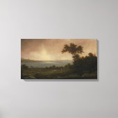 Rhode Island Landschaft von Martin Johnson Heade Leinwanddruck (Vorderseite)