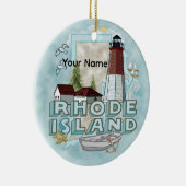 Rhode Island Leuchtturm Keramik-Ornament Keramik Ornament (Rechts)