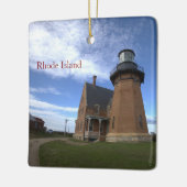 Rhode Island Leuchtturm-Ornament Keramikornament (Links)