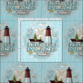 Rhode Island Leuchtturm Stoff (Kachel)