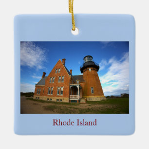 Rhode Island Leuchtturm Weihnachtsbaumschmuck Keramikornament