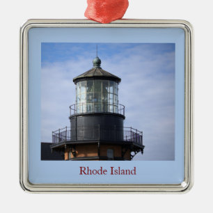 Rhode Island Leuchtturm-Weihnachtsbaumschmuck Ornament Aus Metall