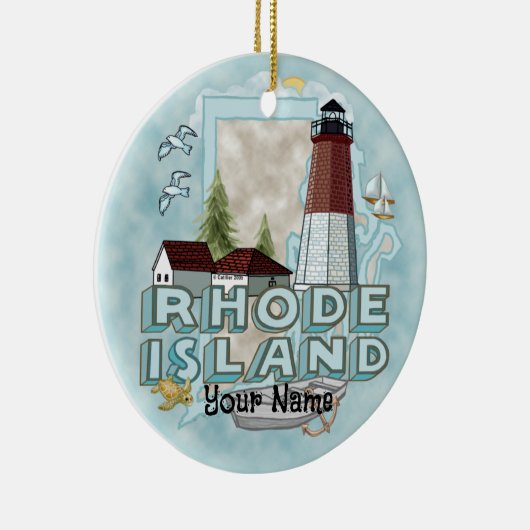Rhode Island Lighthouse Ornament (Rechts)