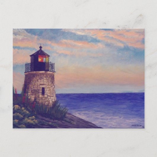 Rhode Island Lighthouse Postkarte (Vorderseite)